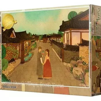 Головоломка Korea Jeonju Hanok Village Jigsaw Puzzle PKAN1000-9104, Корейские популярные головоломки