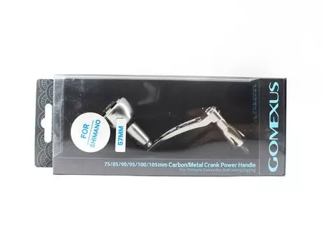 Gomexus LYS57AS30SKBK Спиннинг с алюминиевой серебряной 57 мм ручкой Shimano (6279)