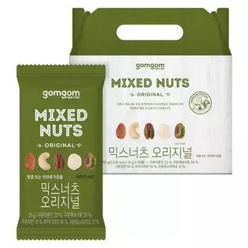 Gomgom Mixed Nuts Original, 750 г, 1 шт., корейские орехи