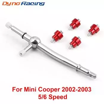 Гоночный быстрый короткий рычаг переключения передач для Mini Cooper 5speed/S 6speed 2002-2003, красный хром, короткий переключатель передач, руководство