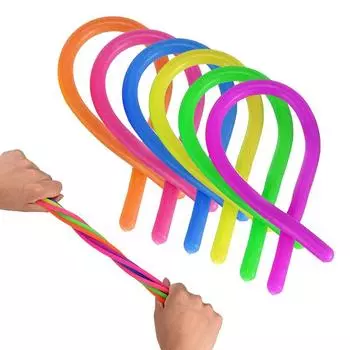 Good Noodle Stretch String Decompression Toy Toy TPR Rope Children Adult Anti-Stress Toys Autism Vent Luminous New Kids 18*0.4cm
