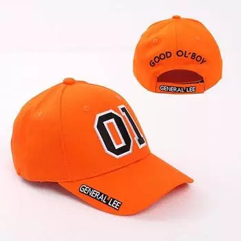 Бейсбольная кепка Good OL Boy Dukes General Lee 01, шляпа для косплея, хлопковая вышитая оранжевая регулируемая кепка унисекс, кепки Snapback в стиле хип-хоп 54-60CM