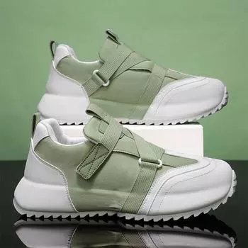 Good Quality Mens Casual Shoes New Spring Board Footwear Man Hot Sale Fashion Couple Outdoor Anti slip Sneakers Male Solid Color 39 зелёный