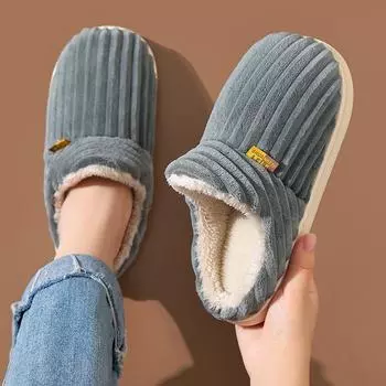 Goosecret New Warm Fur Slippers For Women Men Winter Indoor Fluffy Warm Fuzzy House Slippers Outdoor Fuzzy Soft Furry Slippers 36-37(fit35-36)