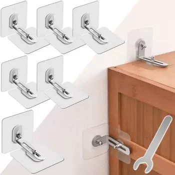 Goreson Furniture Fall Set of Strong No Drilling Fall Prevention Earthquake Furniture Fall For Disaster Prevention For Fix Fall Earthquake L Shape