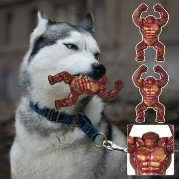 Gorilla-Shaped Nylon Dog Chew Toy - Dental Teeth Cleaning Dog Toy For Bite-Resistant Teeth Grinding, Pet Dental Care Suppli H3Z7
