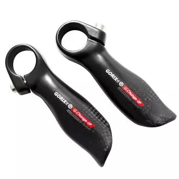 GORIX Carbon Fiber Bicycle Bar Ends Ergonomic Stylish for Cross and More (GX-Change-UP) [Carbon Fiber, Design, Lightweight] Bikes, MTBs,
