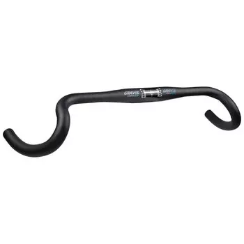 GORIX Carbon Handle Drop Handle Flare Handle Light Carbon Fiber Material Wide End Gravel Light Handlebar Road Bike Handlebar Gravel чёрный