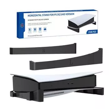 Горизонтальный кронштейн-подставка для PS5 Slim с 4-портовым USB-концентратором для PS5 Slim Disc & Digital Game Console Mount Dock Mount Holder