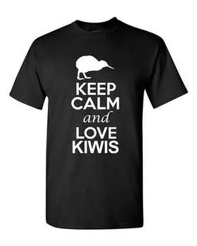 Городские рубашки Keep Calm And Love Kiwis Bird Animal Lovers Dt Футболки для взрослых Футболка S