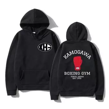 Горячая аниме-толстовка Hajime No Ippo Kamogawa Boxing Gym Hoodies Women Sweartshirt L бежевый