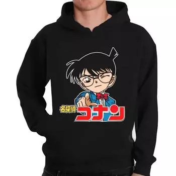 Горячая милая толстовка с капюшоном в стиле аниме D-Detectives Conan, толстовка с капюшоном в стиле аниме, одежда унисекс, одежда унисекс L