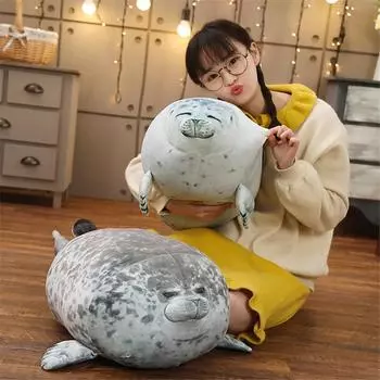 Горячие 3D новинки декоративные подушки милые настоящие плюшевые игрушки морской лев мягкие плюшевые тюлени плюшевые подушки для вечеринки по случаю новоселья 30cm