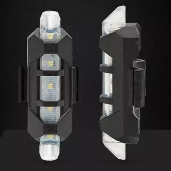 Горячие Arrire de 5 LED vlo Cyclisme Queue USB Аккумуляторная румяна AVERTISSEMENT l