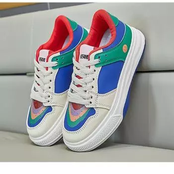 Горячие продажи Mandarin Duck Shoes Burst Rainbow Autumn New Fashion Network Red Casual Women s Shoes Sneakers Women 35
