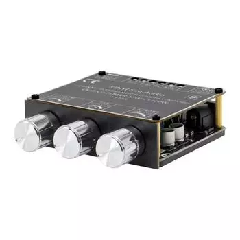 горячий! XY-E100L 2,1-канальный Bluetooth-совместимый модуль платы усилителя мощности звука 2x50 Вт + 100 Вт, высокий и низкий