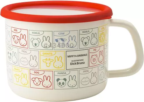 Горшок Fuji Enamel Miffy Animals 14 см и MF24-14MP