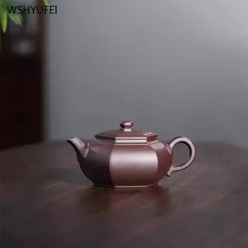 Горшок из фиолетовой глины Исин Чайник ручной работы Старый чайник из фиолетовой глины из оригинальной шахты Чайный сервиз «Кунг-фу»