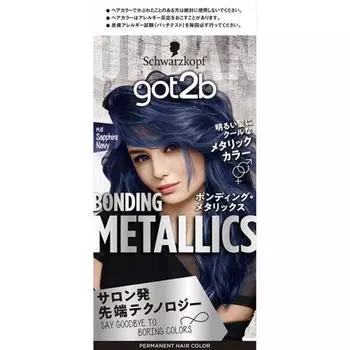 Got2b Bonding Metalics Краска для волос Сапфирово-синий 1 упаковка