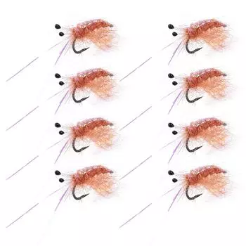 Goture Dry Fly Complete Fly Pack из 8 штук, набор из 8 штук, мохнатая мушка для ловли форели в горах, набор мушек Tenkara, можно использовать в соленой и пресной воде