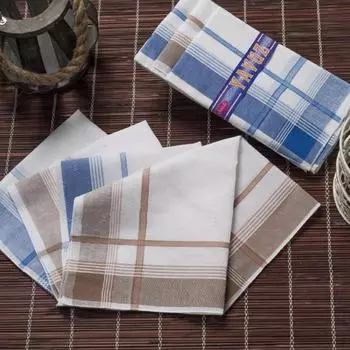 Гёзде Явуз В коробке 39x39 см, 12 шт. Тканевый носовой платок YM 04