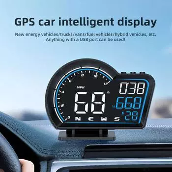 GPS HUD Head Up Display G16 Smart Digital Car System Speed Meter MPH KM/H Автоматический спидометр для всех электронных аксессуаров автомобиля
