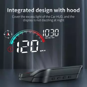 GPS HUD M22 Автомобильный смарт-универсальный цифровой спидометр MPH Kmh Head up Display Большой шрифт-проектор на лобовом стекле Сигнализация превышения скорости