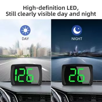 GPS Kmh HUD Digital Speedometer Head Up Display Big Font Speed Real Time Display for All Cars Car Electronics Accessories