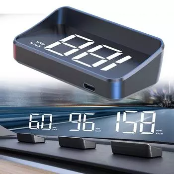 GPS спидометр Head Up Display 10 Гц Высокая частота обновления Материал ABS+PC MPH