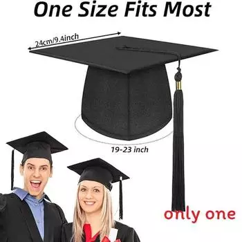 Graduation Cap Academic With Large Brim For College And University Graduations Graduation Cap