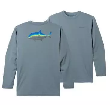 Графический длинный рукав Neo Blue Gray M [Shimano] SH-010V