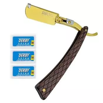 Graiger Wildbarber Classic Single Double-Edge Razor GR-BGD + DERBY Double-Edge 30p Set, 1 Set, корейское лезвие для бритвы