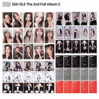 (грамм)i-dle G-idle 2-й полный альбом 2 две фотокарточки мини-плакат открытка KPOP MY - Message Card Ver.1