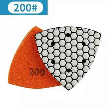 Granite Marble Stone Mm Triangle Diamond Dry Polishing Pads Good Durability