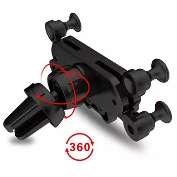 Gravity Car Phone Holder for 4.7-7 inch Mobile Phone Car Air Vent Phone Mount Universal Shockproof GPS Clip Smartphone Stand чёрный