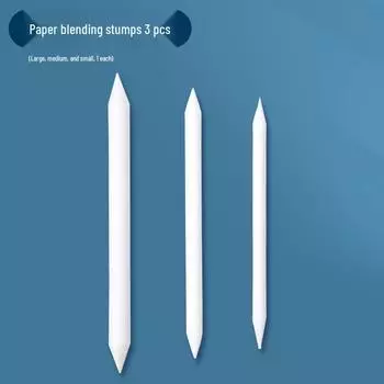 Gray Tone Pencil Art Set with Blending Tools and Makeup Sponge