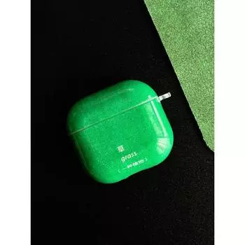 GREEN CREATIVE Text for Airpodspro Second Generation Protective Case Wireless Bluetooth Headset Airpods3 Creative 4 Stylish 1 Couple Earphone Case Apple AirPods 4