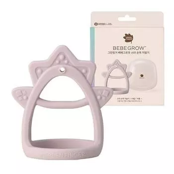 Green Finger Domestic Bebegrow Star Wrist Teether + Case, Прорезыватель для зубов + Case в комплекте, Фиолетовый, 1 шт., Корейские детские товары