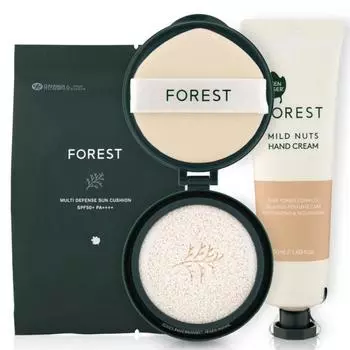 Green Finger Forest Clean Multi Defense Sun Cushion Refill (25g) + Nuts Hand Cream (50ml)