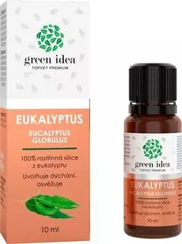 Green Idea Eukalyptus 100% чистое эфирное масло для поддержания нормального функционирования дыхательной системы. TU прозрачный