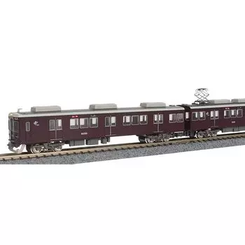 green max N gauge Hankyu 6000 series Kobe Line 6050 formation 8-car set powered 30240 model railway train