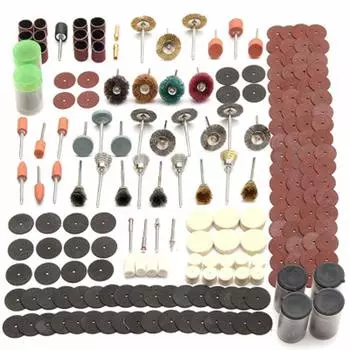 Grinding Polishing Tool Rotary Tool Set of 343 Pieces Polishing Carving Tool Rotary Tool with Shaft Polishing Buff Sanding Band Case Included