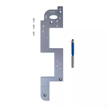 Grooving Tool for Wood, Slot Positioning Aid Kitchen Door серый