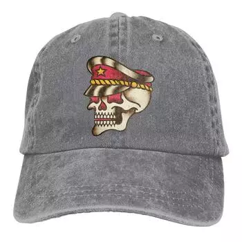 Grunge Skull Baseball Cap Men American Traditional Caps colors Women Summer Snapback Caps Adjustable хаки