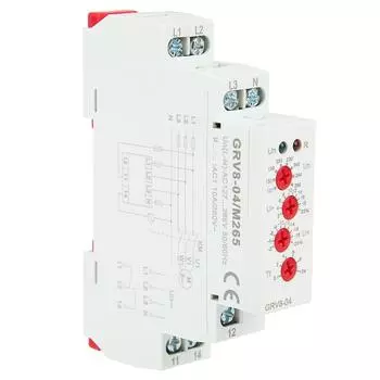 GRV8-04 3-фазное реле контроля напряжения чередование фаз обрыв фазы M265