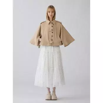 GU by Uniqlo Юбка из тюля от Rokh 01 OFF WHITE/S