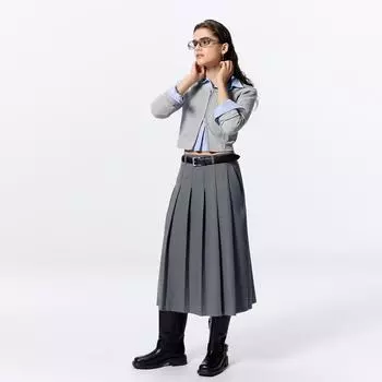 GU by Uniqlo Плиссированная юбка миди