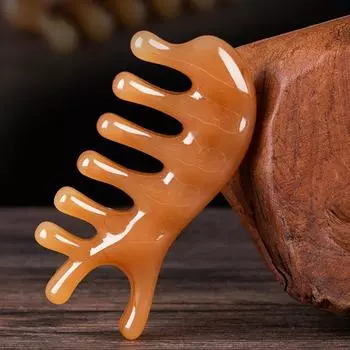 Gua Sha Gift SPA Скребок для носа Деревянная расческа Расческа для волос Инструмент для массажа кожи головы Деревянная массажная расческа