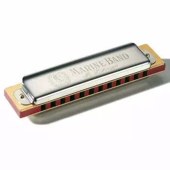 Губная гармошка HOHNER Marine Band с 12 отверстиями 364/24 Low-C