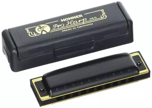 Губная гармошка HOHNER PRO Pro Harp с 10 отверстиями HARP/C чёрный